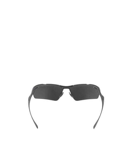 Balenciaga White Eyewear Boomerang Cat Sunglasses