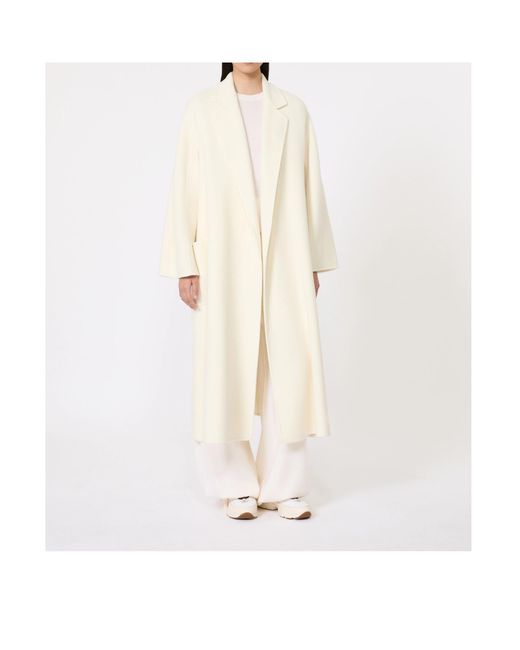 Max Mara White Long-Sleeved Coat