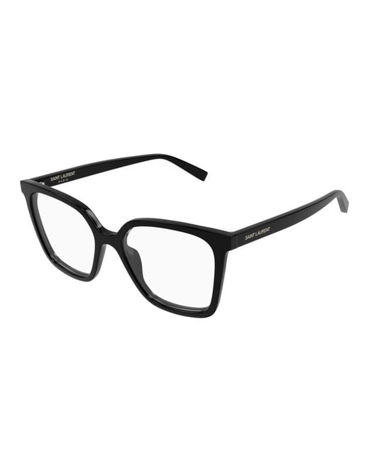 Saint Laurent White Rectangle-Frame Glasses