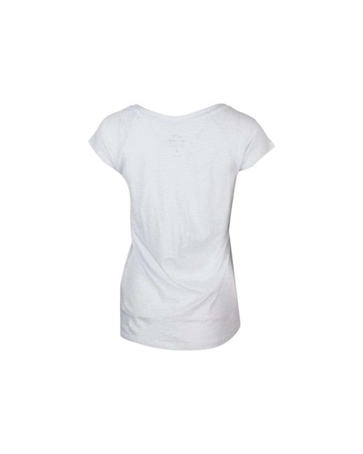 ARMANI EXCHANGE White Embellished V-Neck T-Shirt