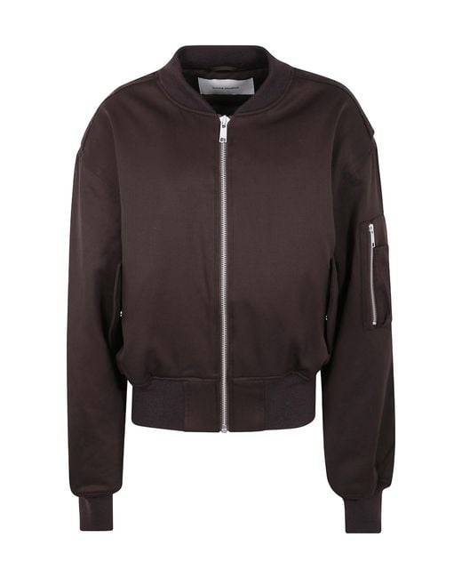 Entire studios Black Zip-Up Bomber Jacket