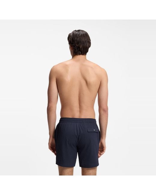Boss Blue Simple Swim Trunks for men