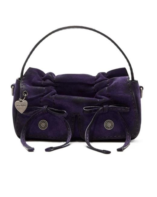 Acne Blue Multipocket Micro Clutch Bag