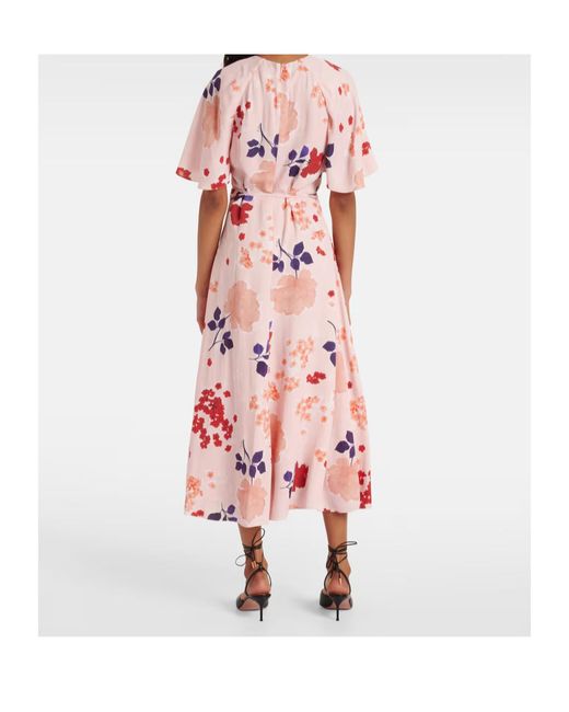 Erdem Pink Floral Shirt Dress