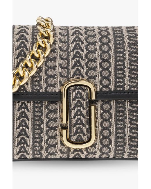 Marc Jacobs Gray The Monogram Jacquard J Marc Shoulder Bag