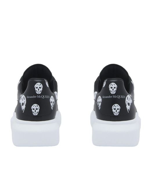McQueen Blue Oversized Skull-Printed Sneakers for men
