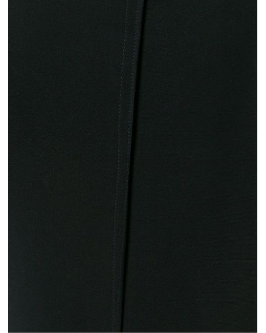 Norma Kamali Black Sleeveless Velvet Long Dress