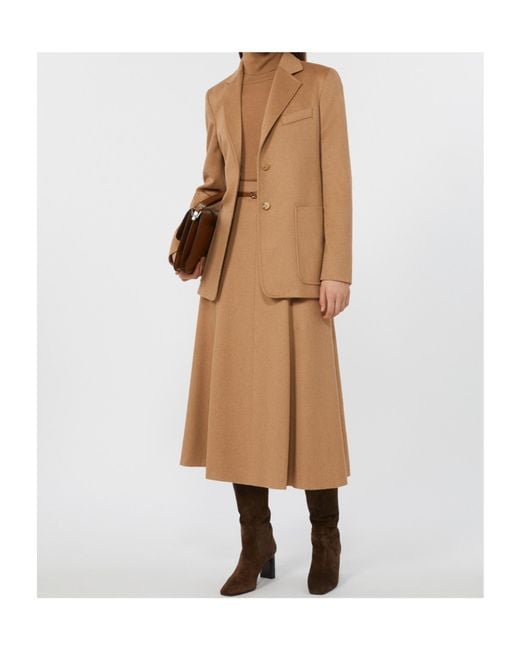 Max Mara Natural Belluno Single-Breasted Blazer