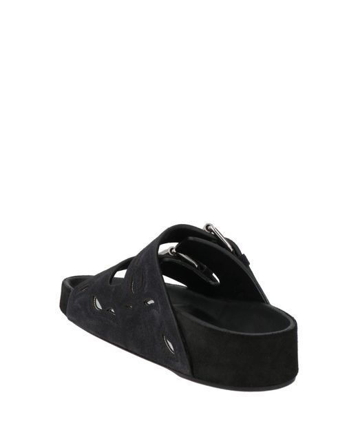 Isabel Marant Black Solid Color Sandals