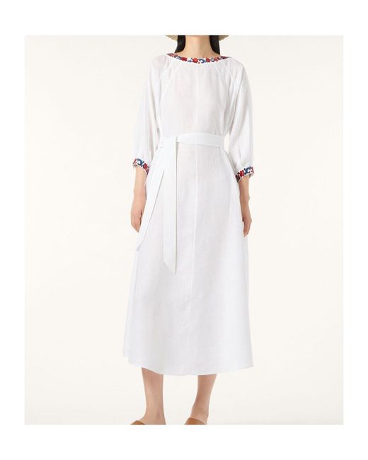 Loro Piana White Mina Dress