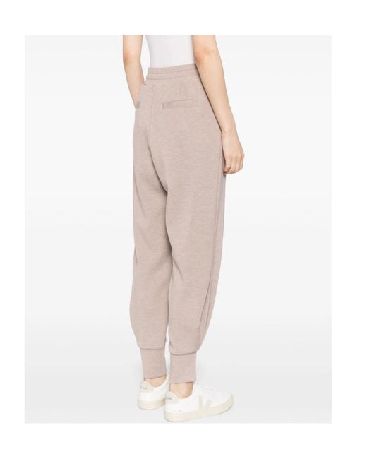 Varley Gray Mélange-Effect Tapered Trousers