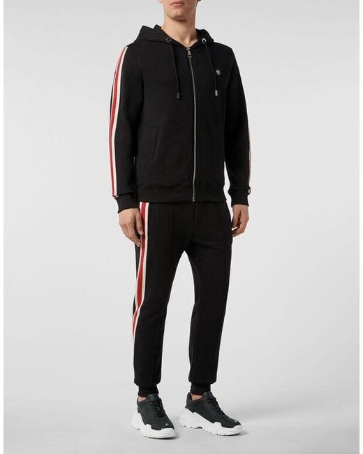 Philipp Plein Black Logo Casual Jacket for men