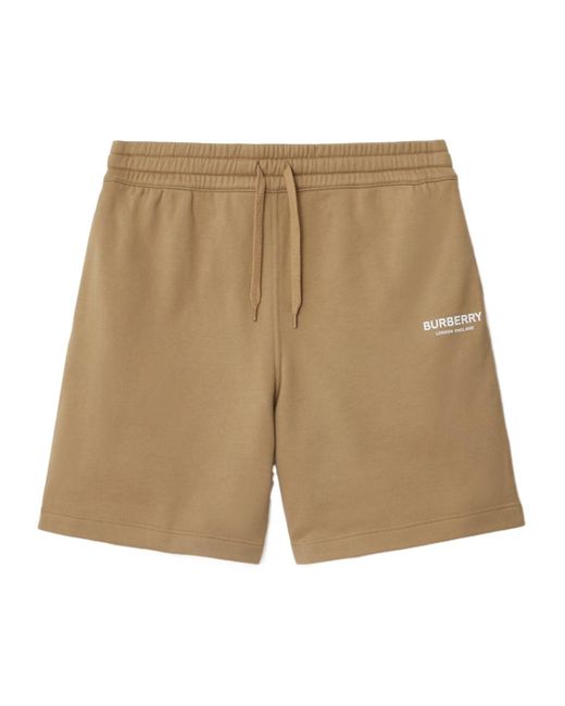 Burberry Natural Logo Cotton Shorts for men