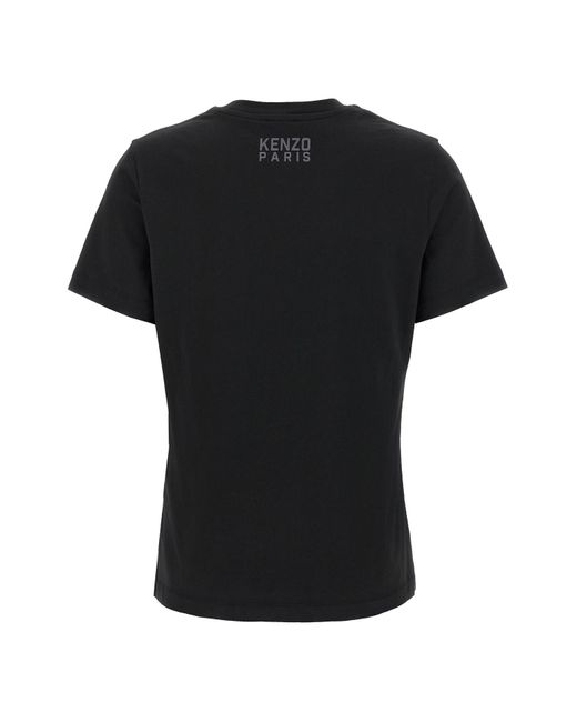 KENZO Black Logo Printed Crewneck T-Shirt