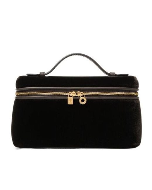 Loro Piana Black Extra Pocket L19 Shoulder Bag