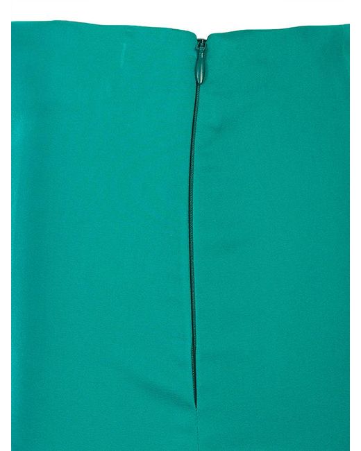 Gianluca Capannolo Green Zip-Fastening Mini Skirt