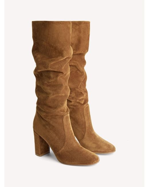Gianvito Rossi Brown Round-Toe Ankle Boots