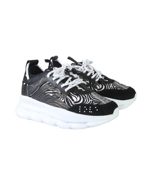 Versace Black Chain Reaction Shoes