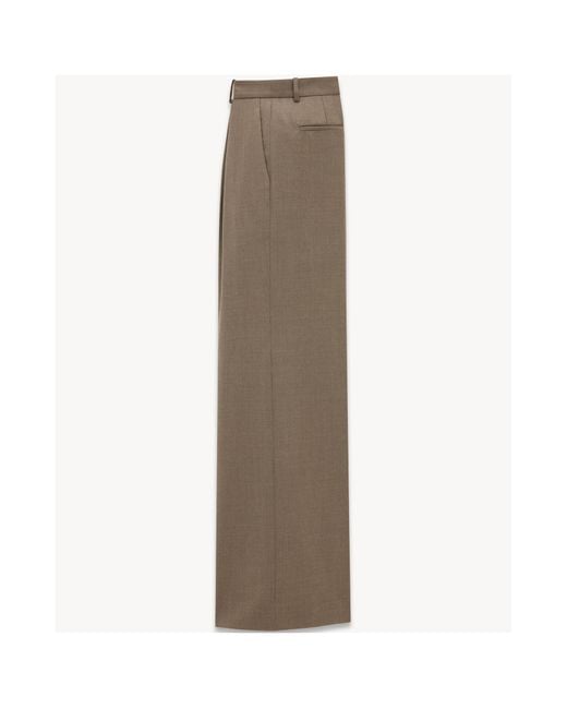 Saint Laurent Brown Wide-Leg Pants for men