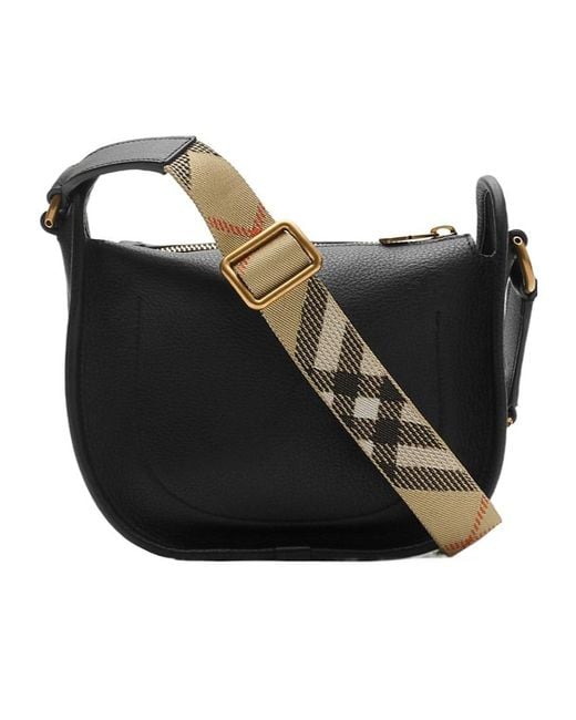 Burberry Black Mini B Clip Messenger Bag