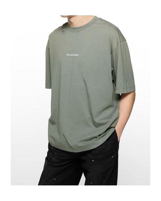 Acne Green Short-Sleeved T-Shirt