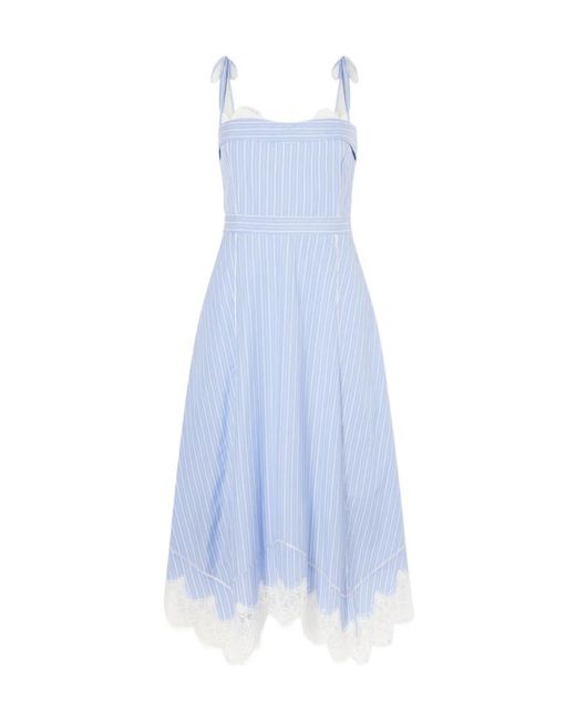 Jonathan Simkhai Blue Avaleigh Slip Dress