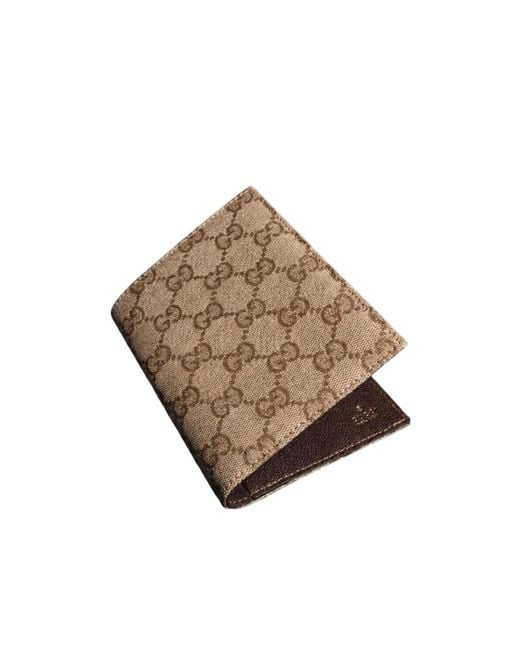 Gucci Brown Essence Classic Passport Case