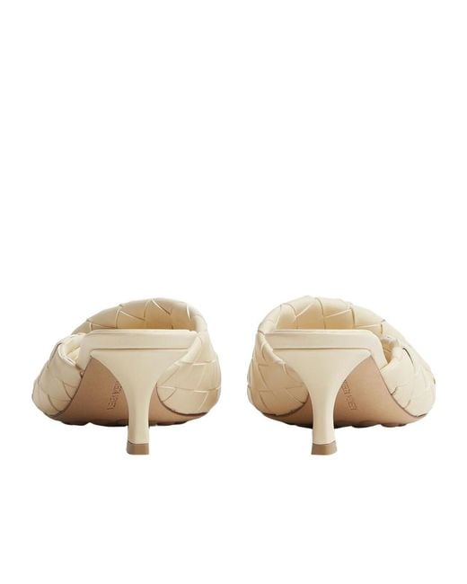 Bottega Veneta Natural Intrecciato Blink Mules