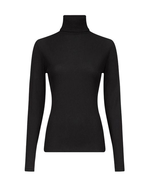 Loulou de Saison Black Gallinara High Neck Jumper