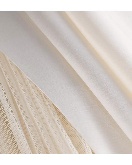 Dior White Long Draped Dress