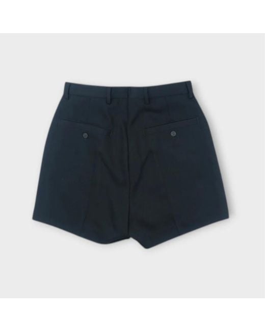 Rick Owens Blue Belt Loop Shorts