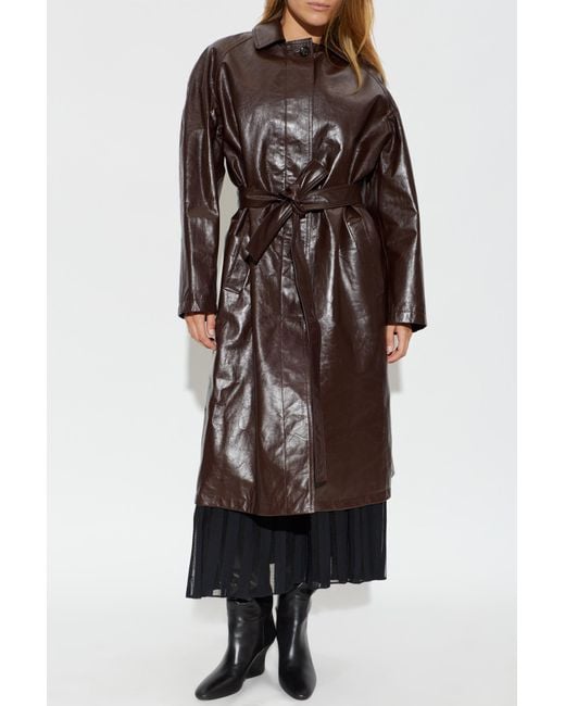 Alaïa Brown Long-Sleeved Coat