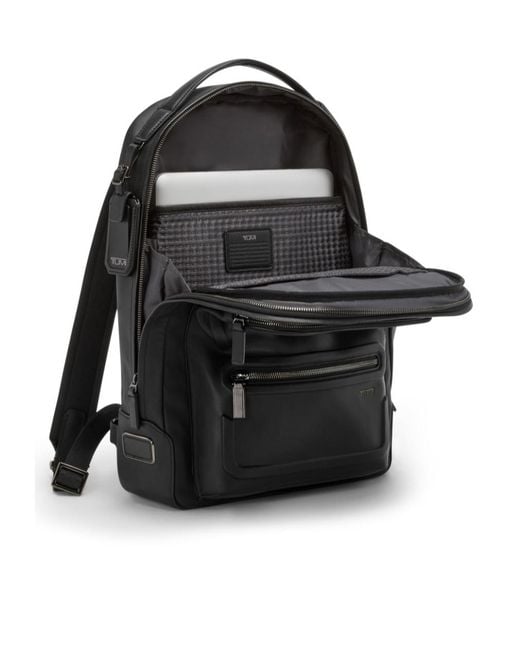 Tumi Black Bradner Zip-Compartment Backpack for men