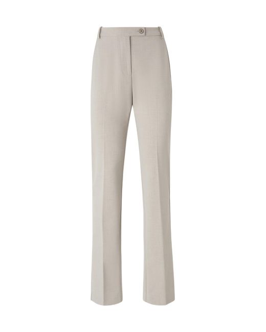 Pinko Gray Button-Fastening Straight Trousers