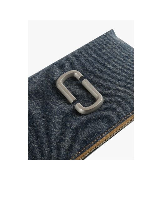 Marc Jacobs Black Logo Plaque Denim Shoulder Bag