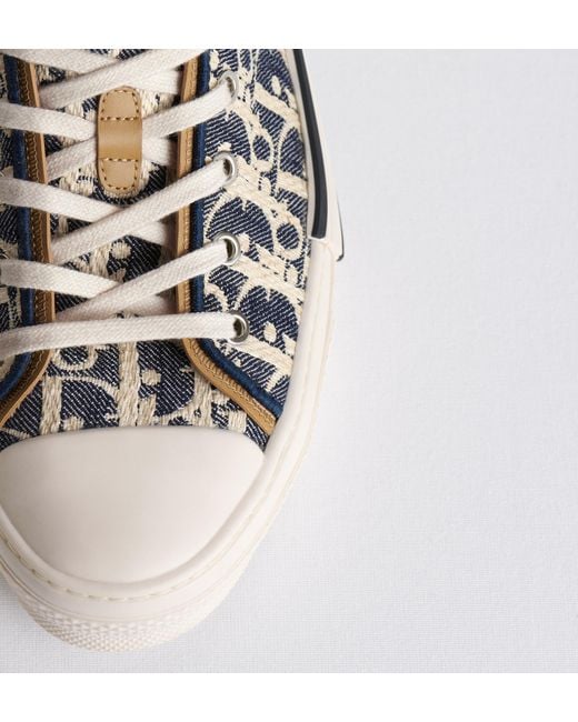 Dior White Homme B23 Lace-Up Sneakers for men