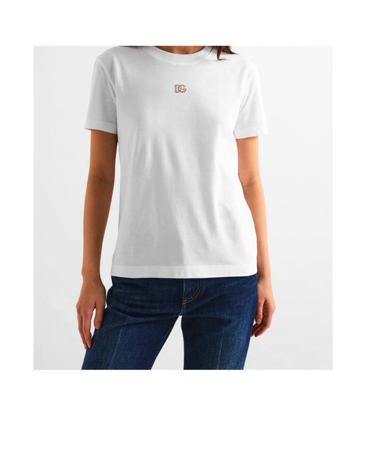 Dolce & Gabbana White Logo T-Shirt