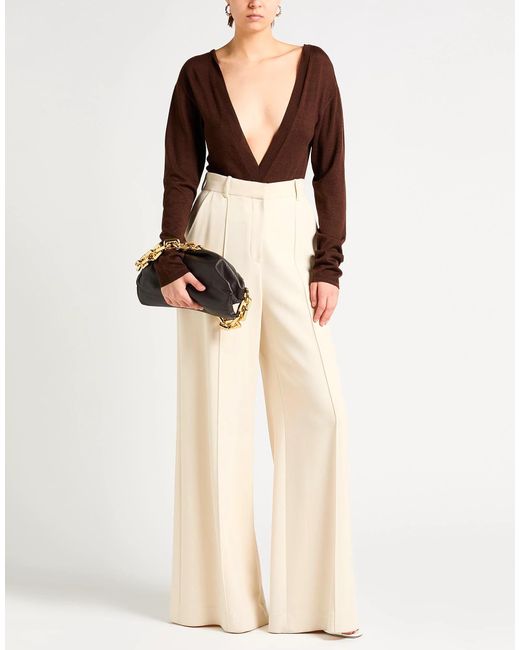 Saint Laurent Brown Long-Sleeved Bodysuit