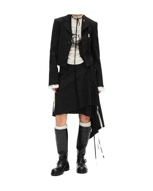 Ann Demeulemeester Black Birit Wrap Skirt