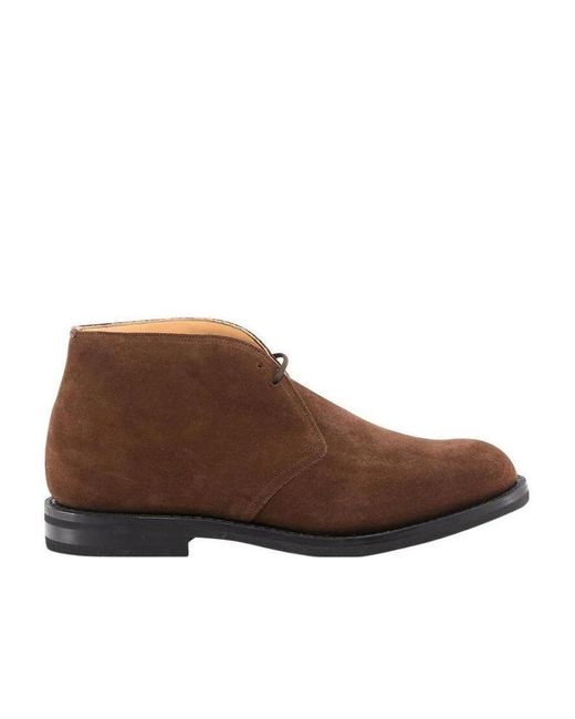 Church's Brown Lace Up Boots for men