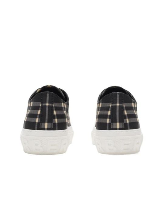 Burberry Black Check Sneakers for men