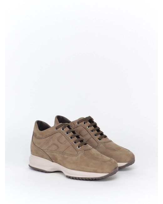 Hogan Brown Interactive Low-Top Sneakers for men