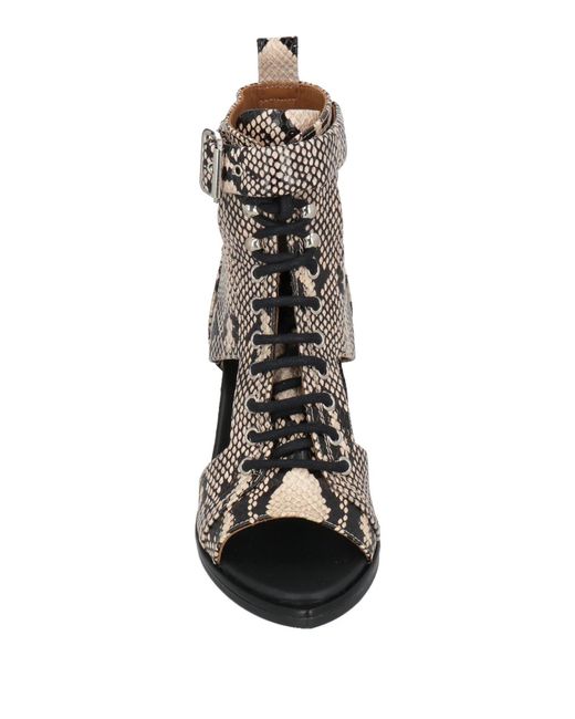 Chloé Brown Lace-Up Ankle Boots