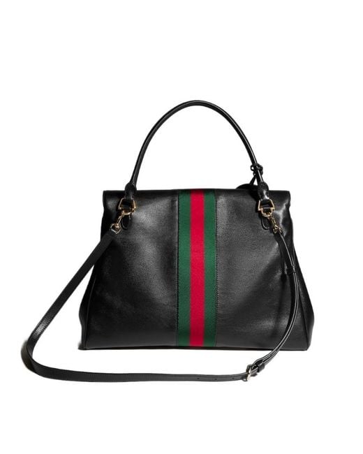 Gucci Black Paparazzo Large Top Handle Bag