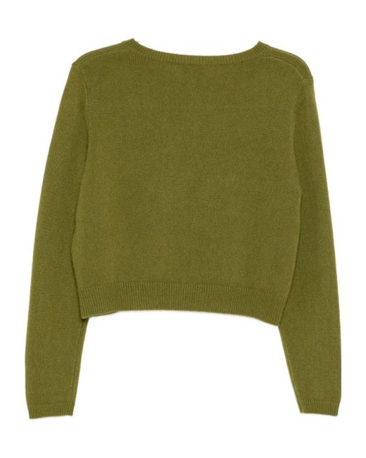 Reformation Green Clara Cardigan
