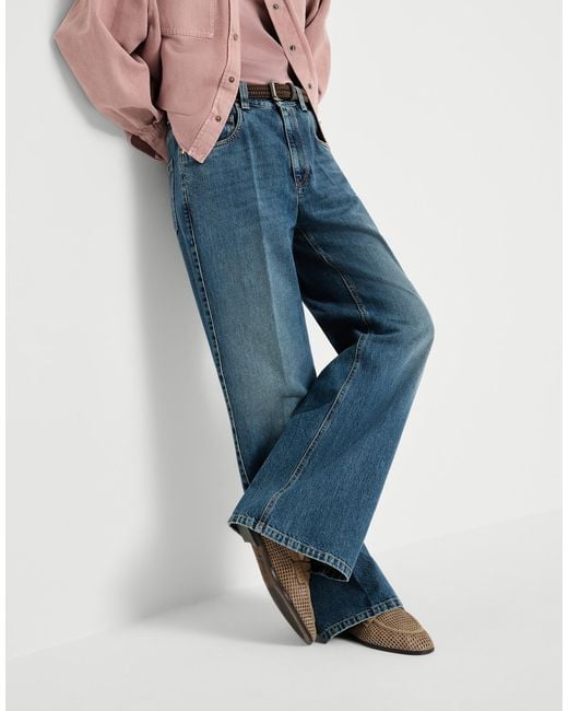 Brunello Cucinelli Blue Authentic Contemporary Loose Jeans