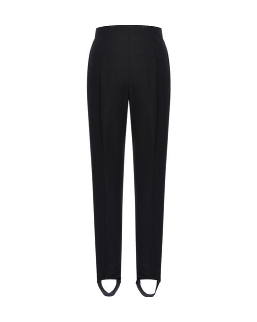Bottega Veneta Black Structured Stirrup Pants