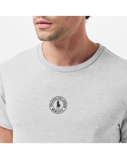 Polo Ralph Lauren White Minimalist Versatile Crew Neck T-Shirt for men