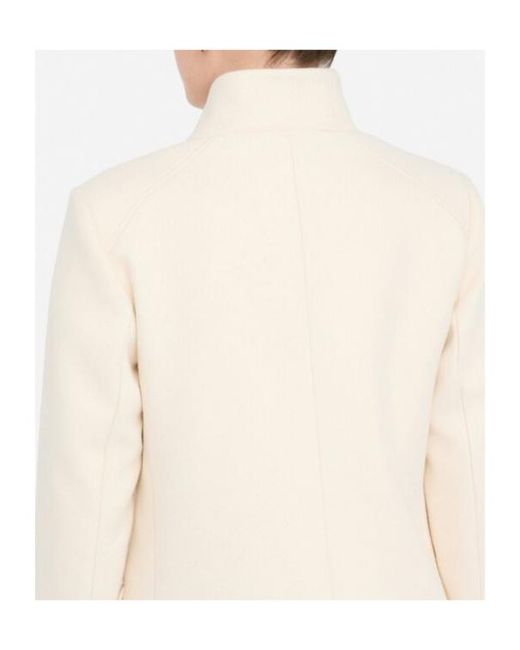 Liu Jo Natural Funnel Neck Pocket Coat