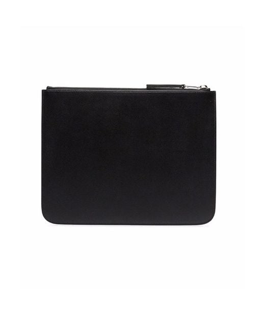 Neil Barrett Black Lightning Pattern Clutch for men